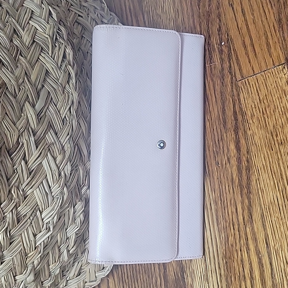 Montblanc wallet soft pink leather